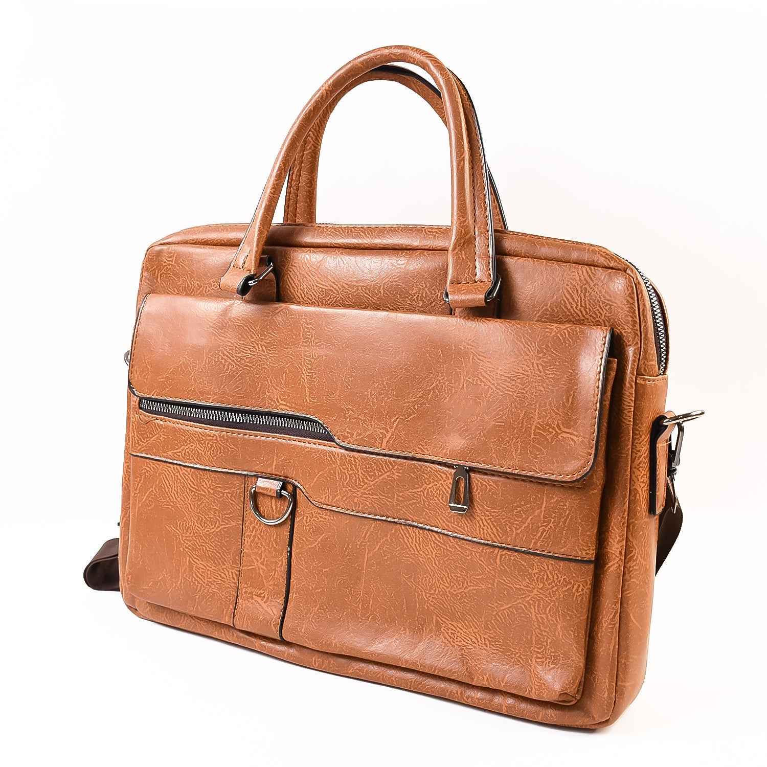 Faux Leather Laptop Messenger Bag – Durable & Stylish Briefcase