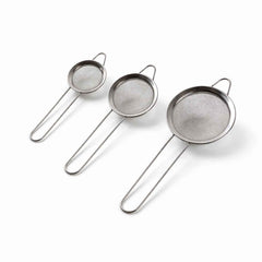 Tea Strainer – Stainless Steel 3-Piece Set with Fine Mesh