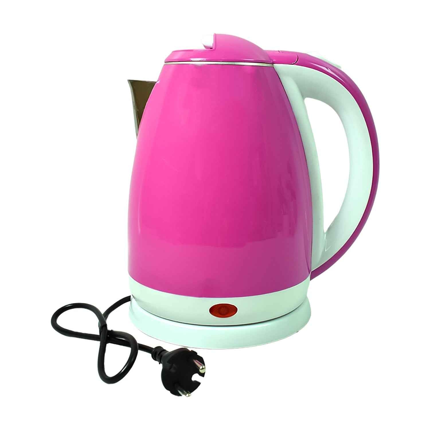 Top view of the stainless steel kettle with its wide mouth for easy cleaning.