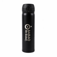 Stylish stainless steel flask for travel and outdoor use