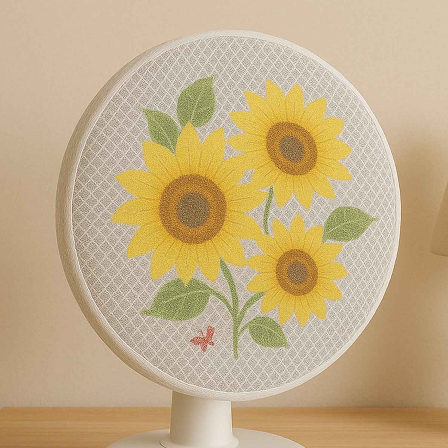 Sunflower Mesh Fan Cover – Dust Protection & Stylish Fit