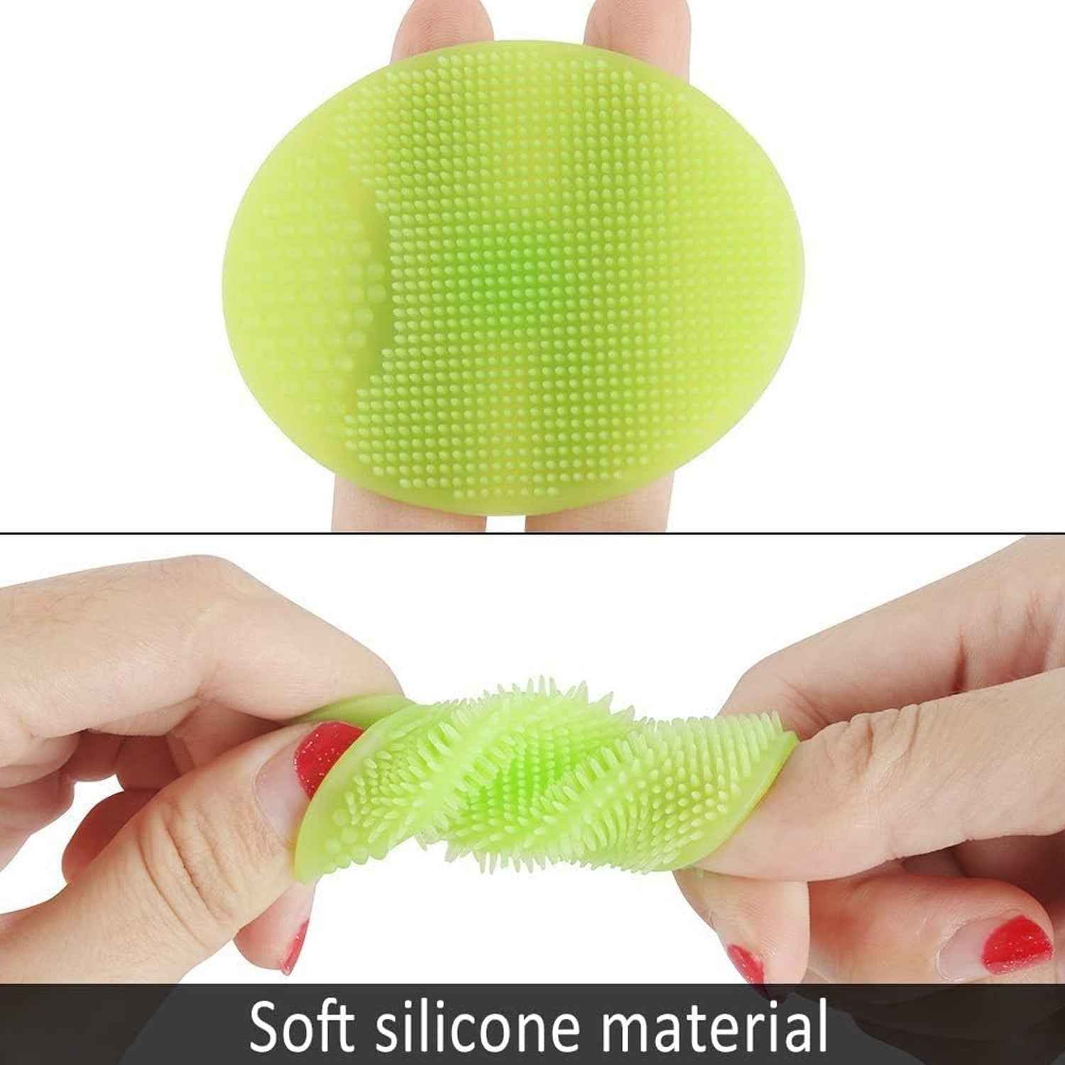 Silicone Facial Cleansing Brush – Gentle Exfoliation Set | Mini Bubbles