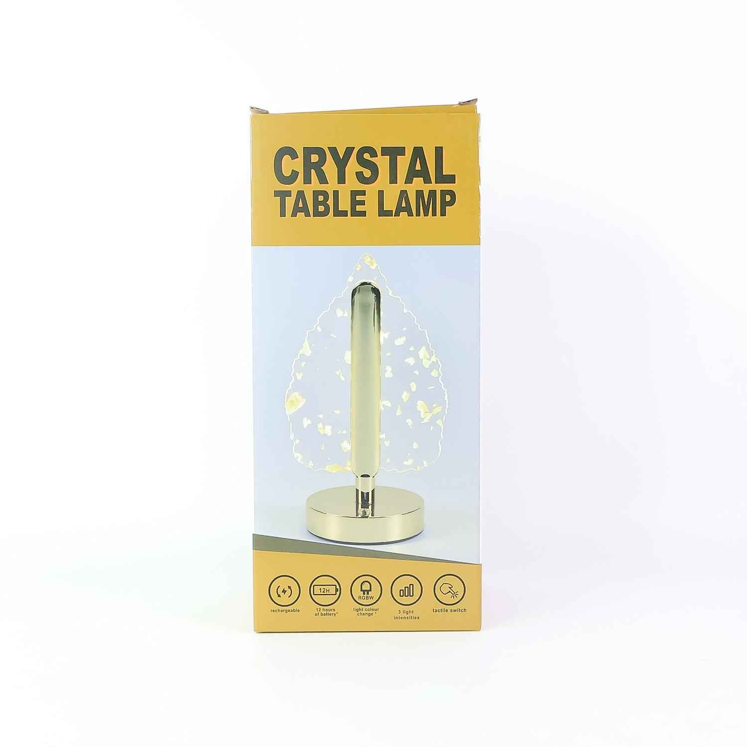 LED Table Lamp – Elegant Leaf Design with USB Rechargeable Base