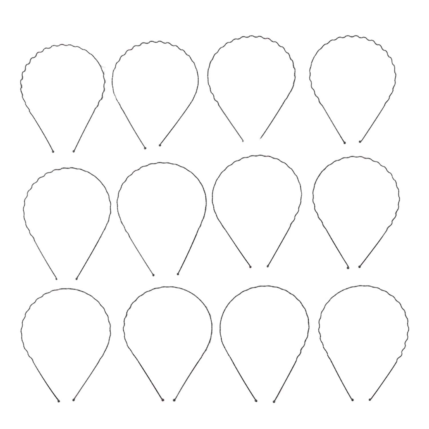 Metal Wave Hair Bands – Durable Flexible Headbands for Men & Women