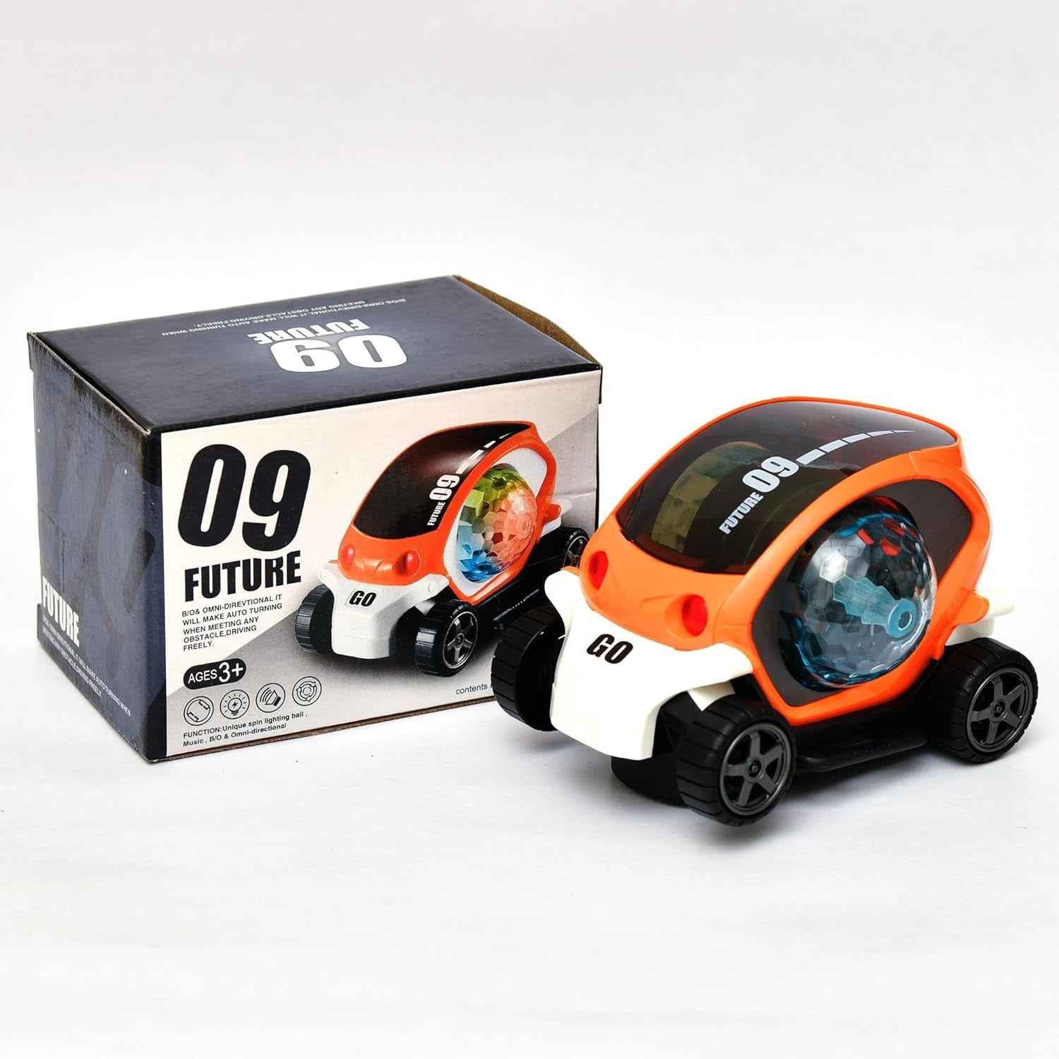 Rotating Stunt Car Toy – 360° Bump & Go Fun | Spark Tots