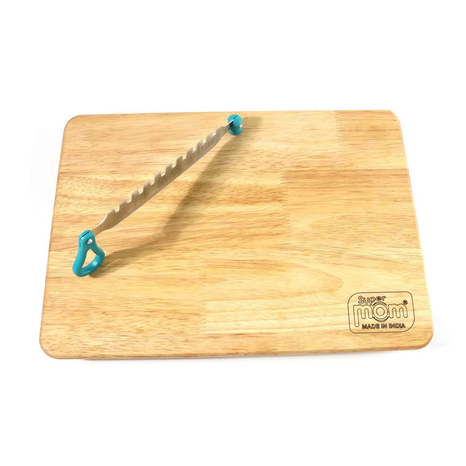 Wooden Cutting Board with Ergonomic Knife – Durable & Compact Set
