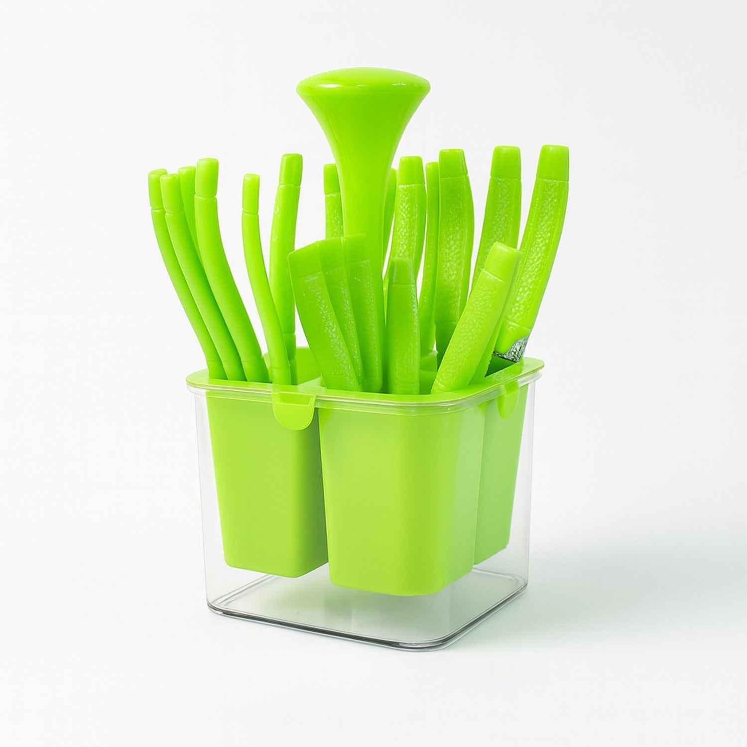 Stainless Steel Cutlery Set – Elegant 24-Piece with Holder
