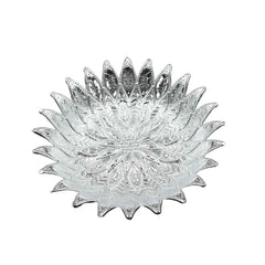 Silver Finish Serving Tray – Decorative Mukhwas & Dry Fruit Platter | Indo Glow