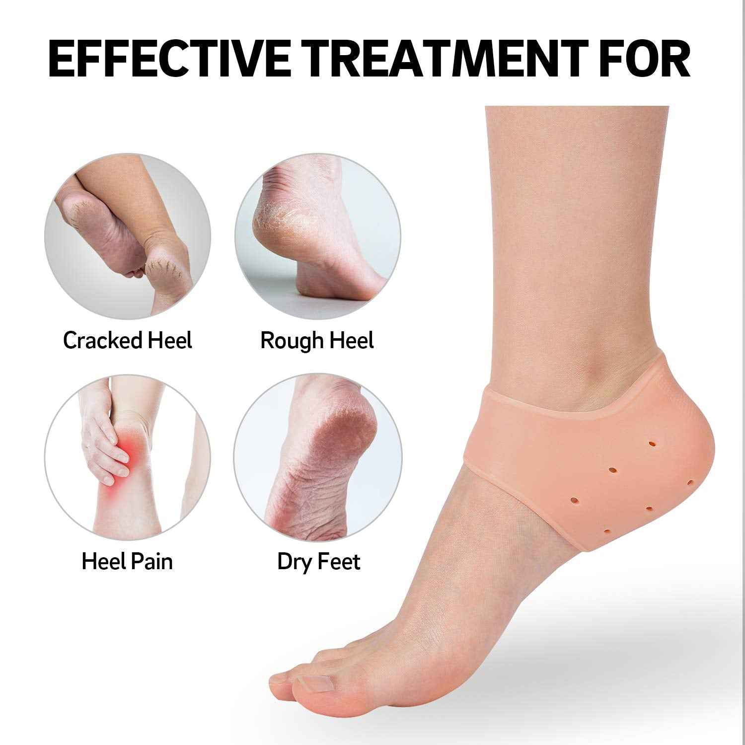 Silicone Gel Heel Socks – Cracked Heels Remedy | Velvet Wheels