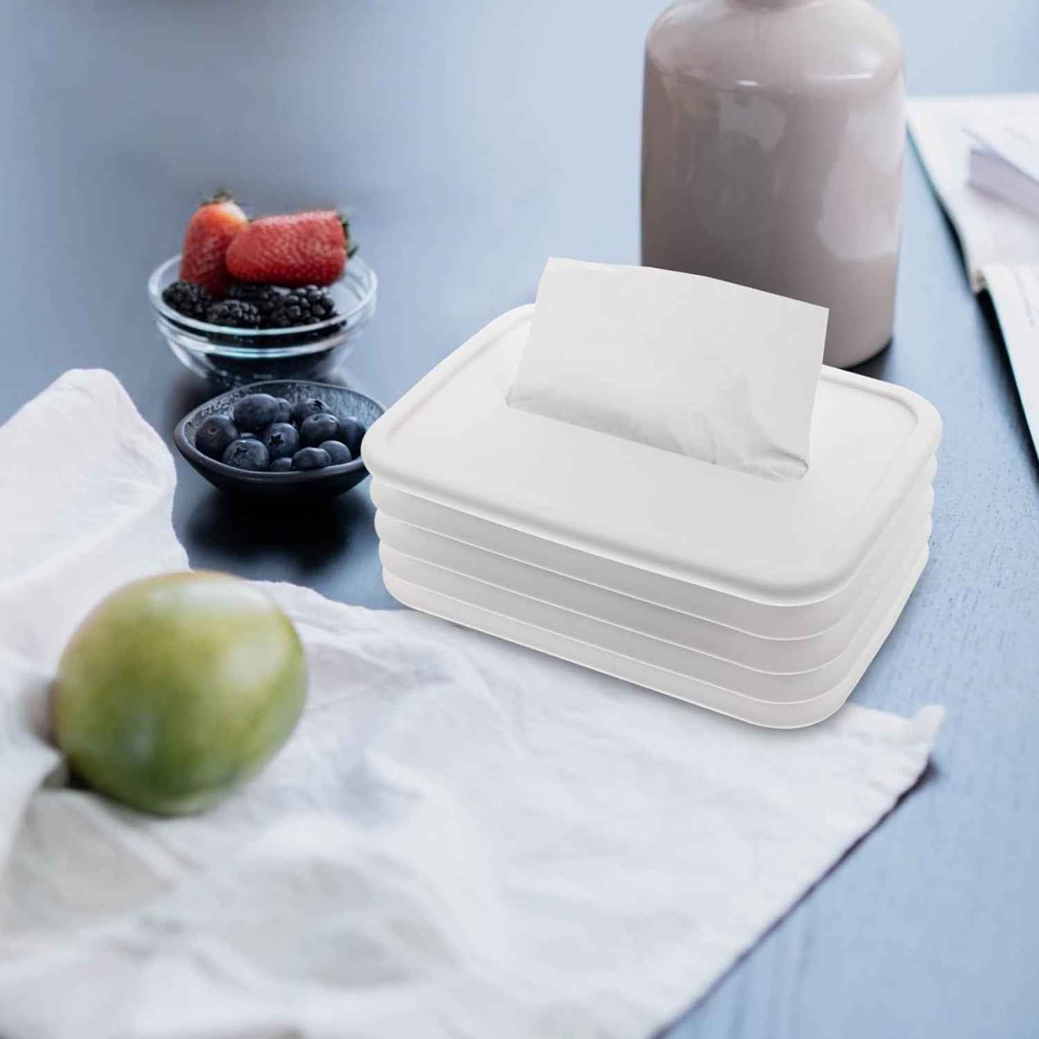 Silicone Tissue Holder – Foldable & Stylish for Home & Office