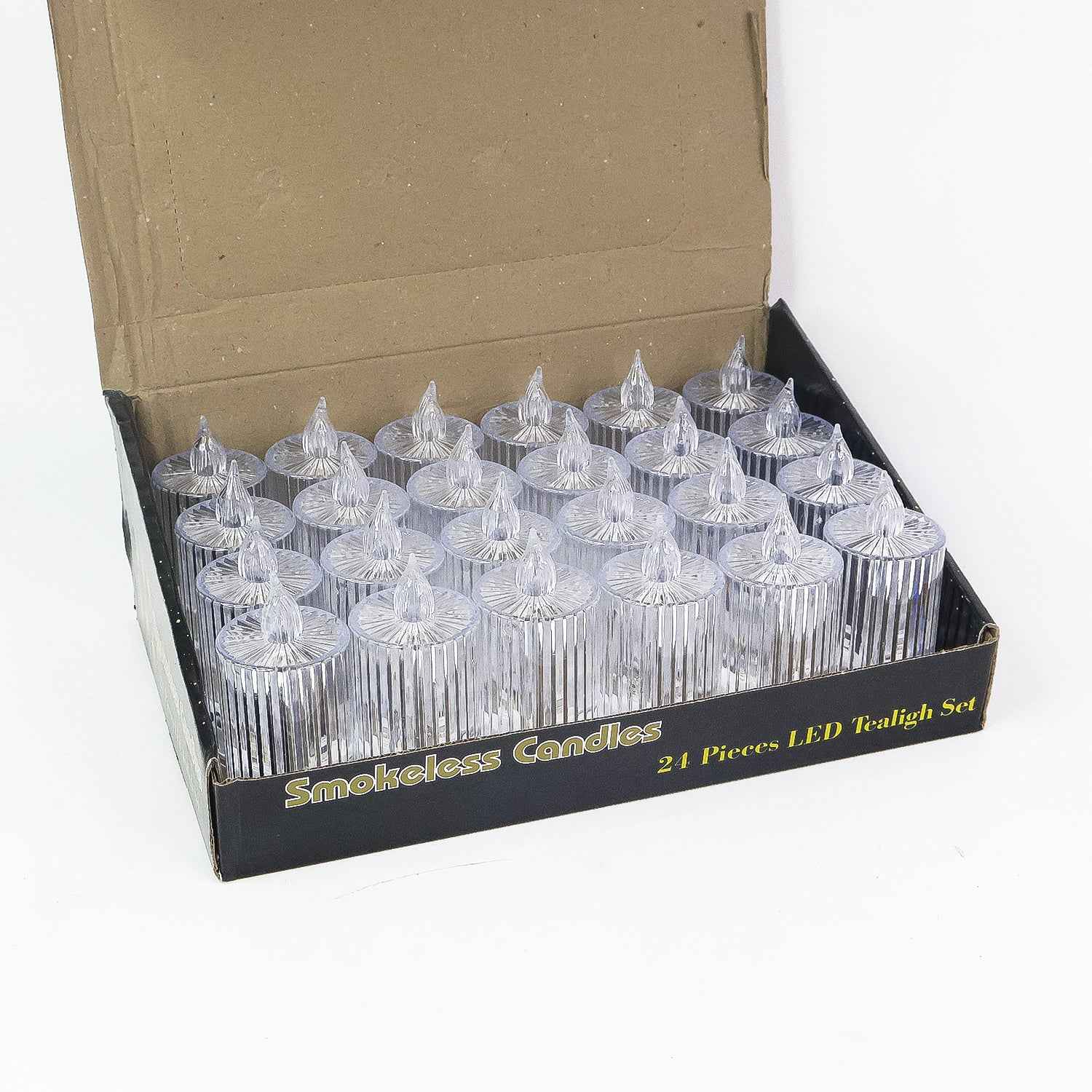 LED Flameless Decorative Candle Set – Smokeless Crystal Design