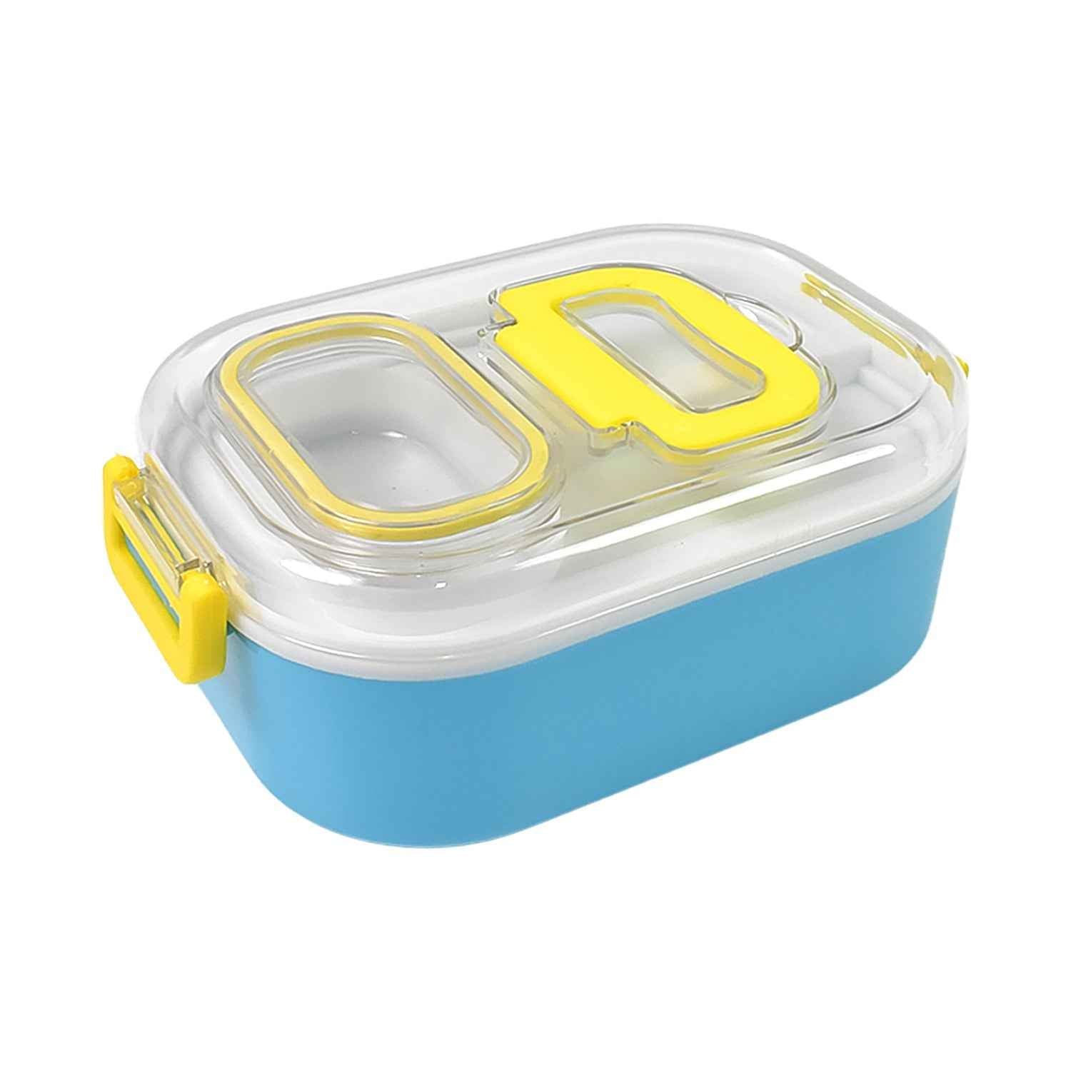 Kids Lunch Box – Durable Plastic with Spoon & Fork | Lunchie Bunchie