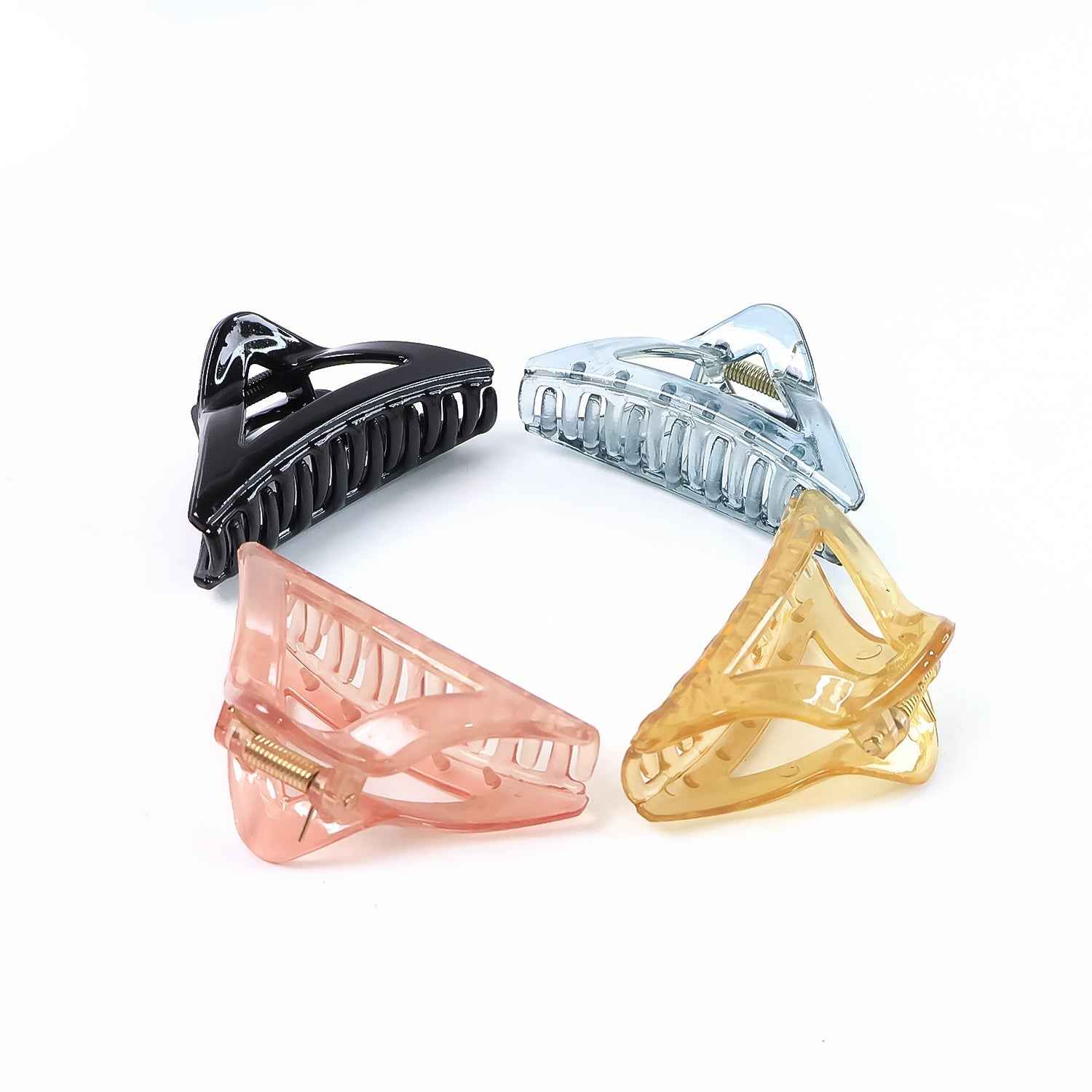 Triangle Hair Claw Clip – Durable Plastic, Assorted Colors