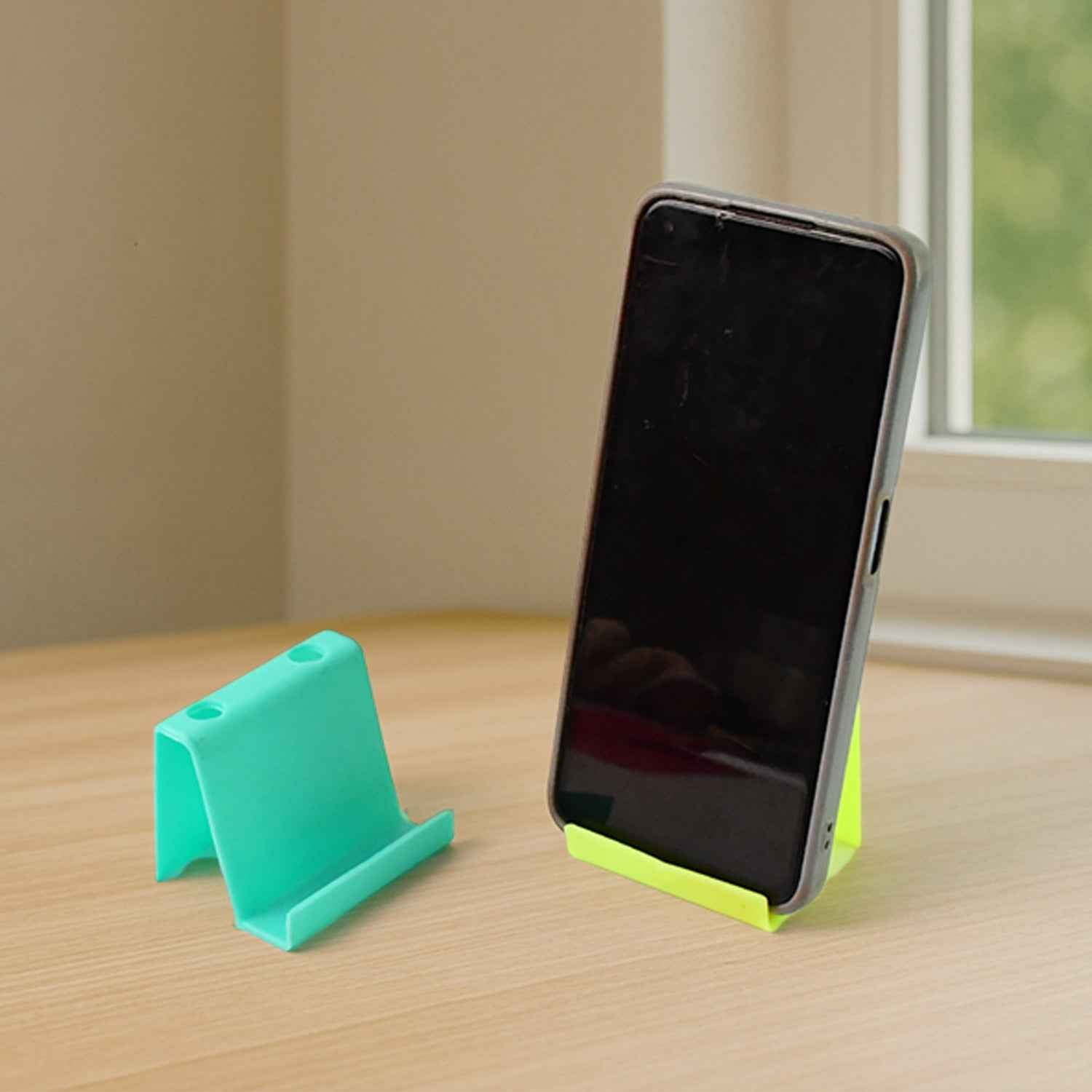 Mobile Phone Stand & Pen Holder – Compact Desk Organizer (2 Pc)