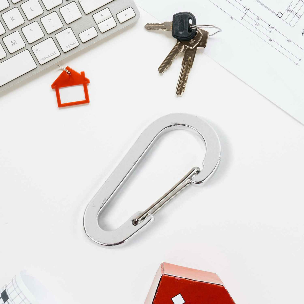 Small Snap Hook Clasps Loop Belt – Durable Steel Keychain Clip