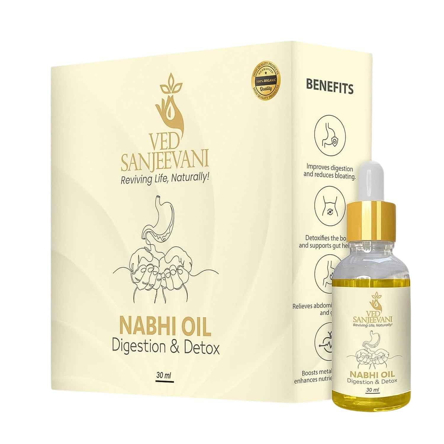 Nabhi Oil for Digestion – Organic Ayurvedic Detox & Gut Health