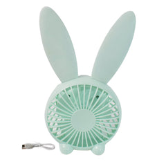 USB desk fan with rounded ergonomic PP blades for silent cooling