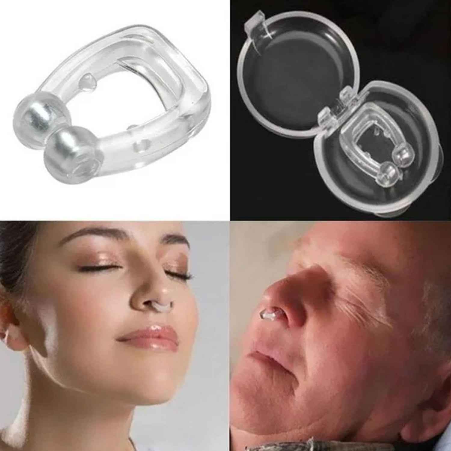 Anti-Snore Nose Clip – Silicone Magnetic Relief for Snoring