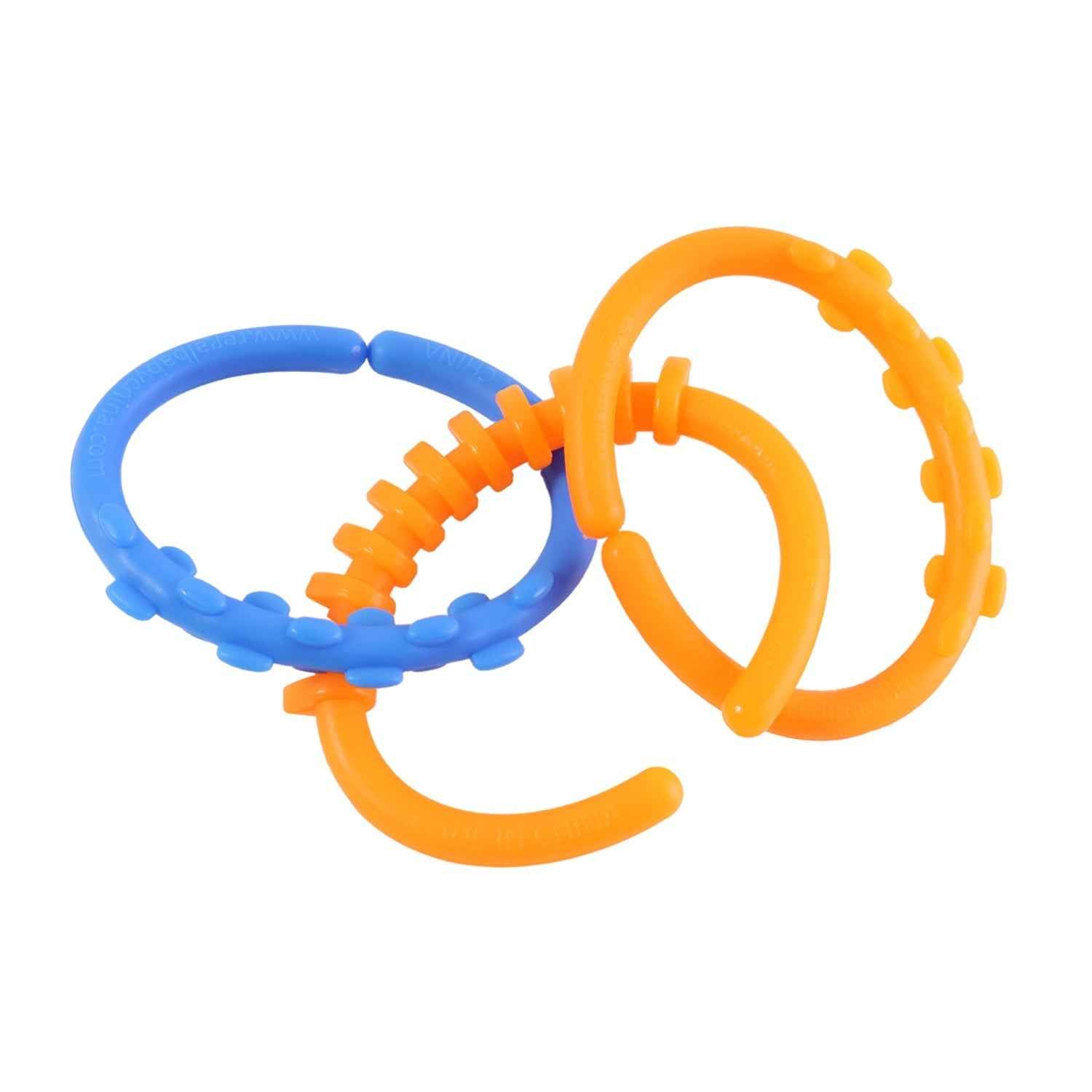 Baby Learning Links Set – Safe, Colorful 3-Piece Educational Toy