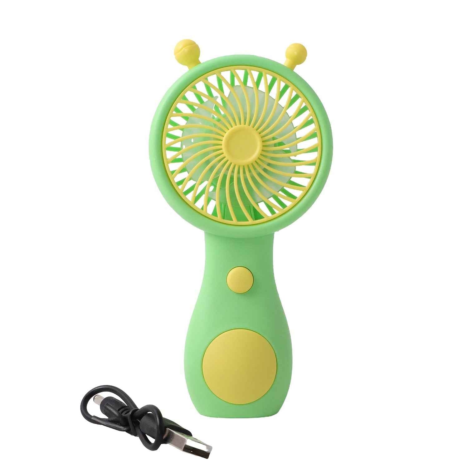 Rechargeable Mini Handheld Fan – Cute Cartoon USB Portable Cooler