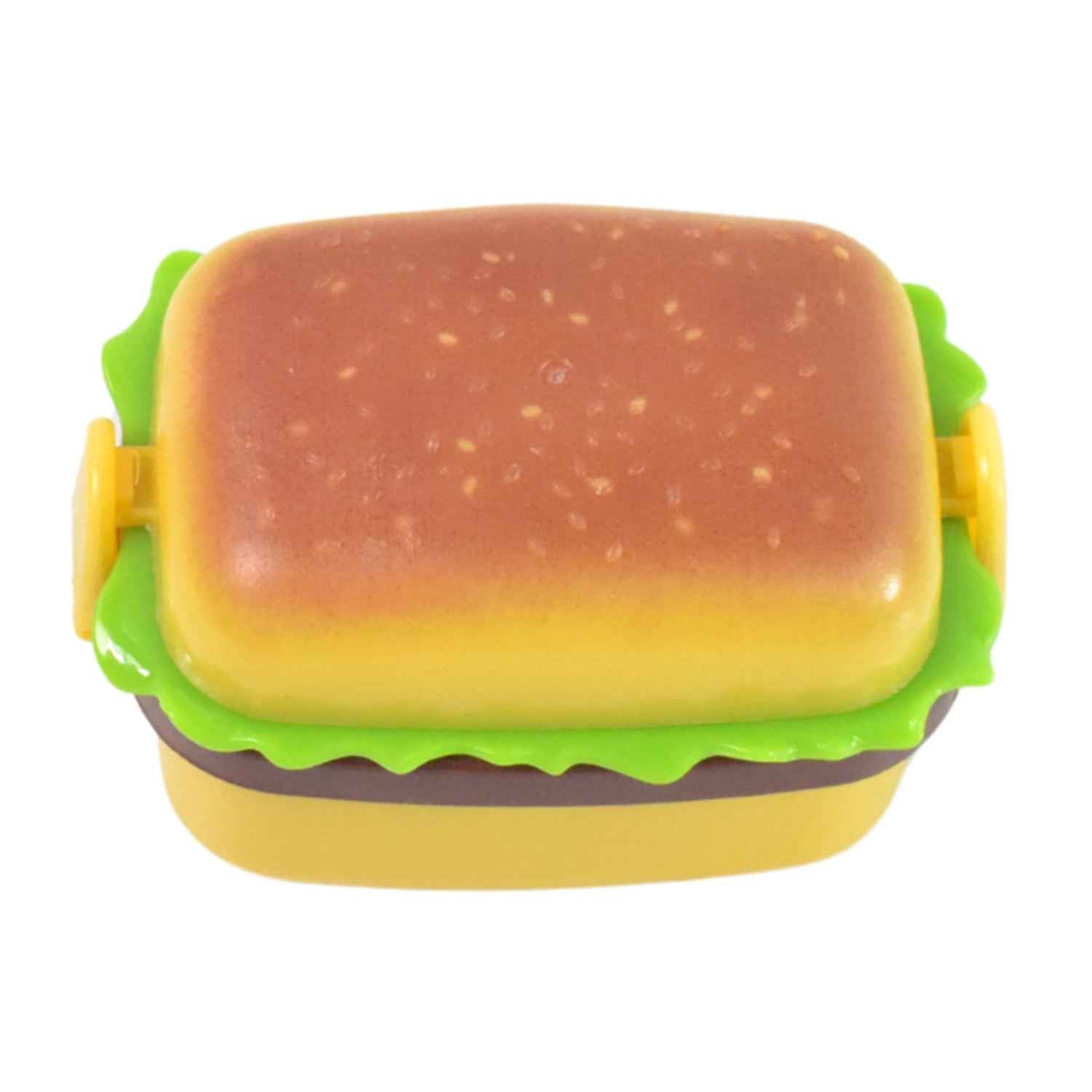 Burger Shape Sharpener with Eraser – Double Hole for Kids