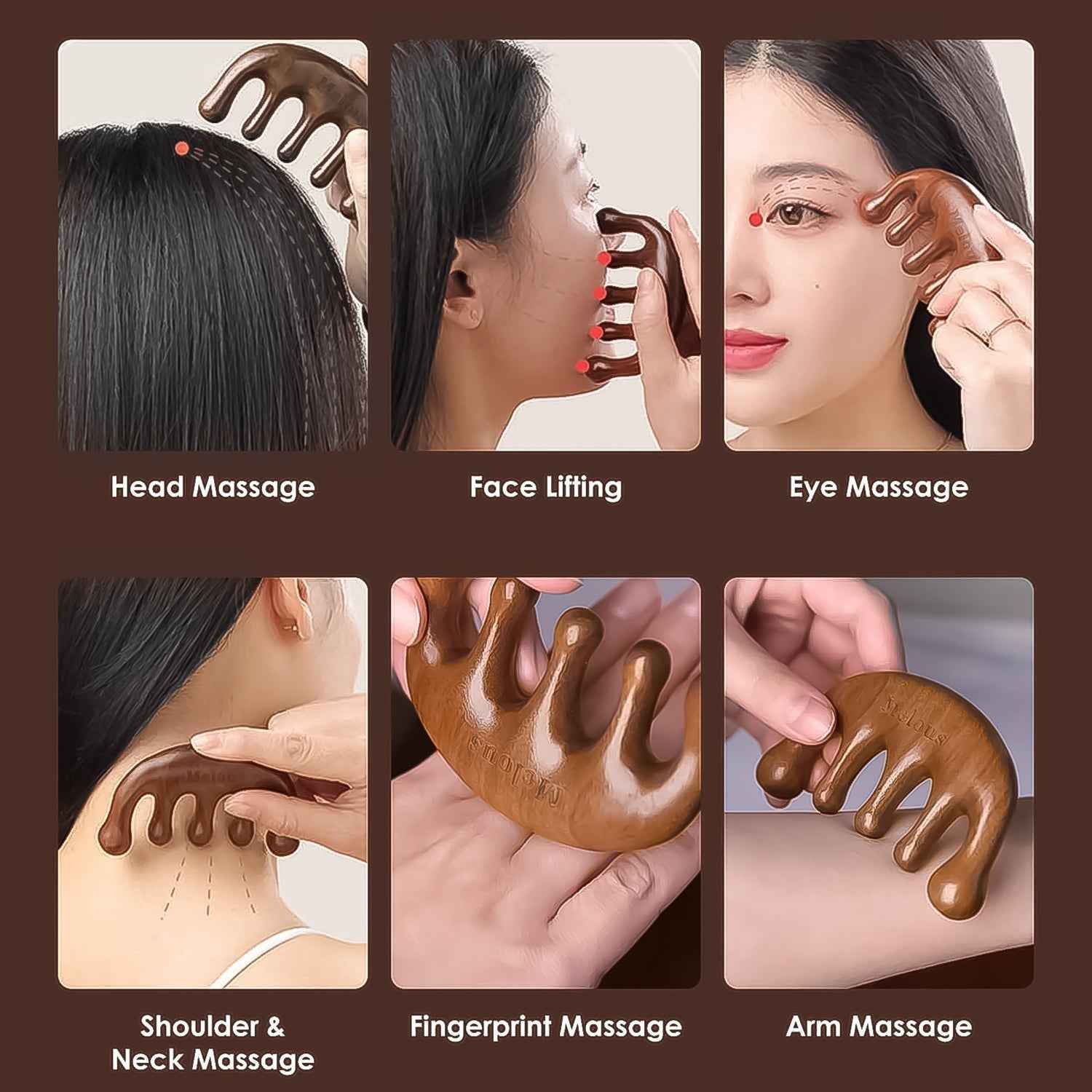 Scalp Relaxing Head Massager Comb – Lightweight & Durable Relief