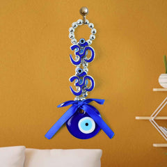 Double OM Evil Eye Hanging – Spiritual Protection Decor