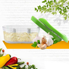 Garlic & Vegetable Chopper – Manual Hand Push for Quick Prep