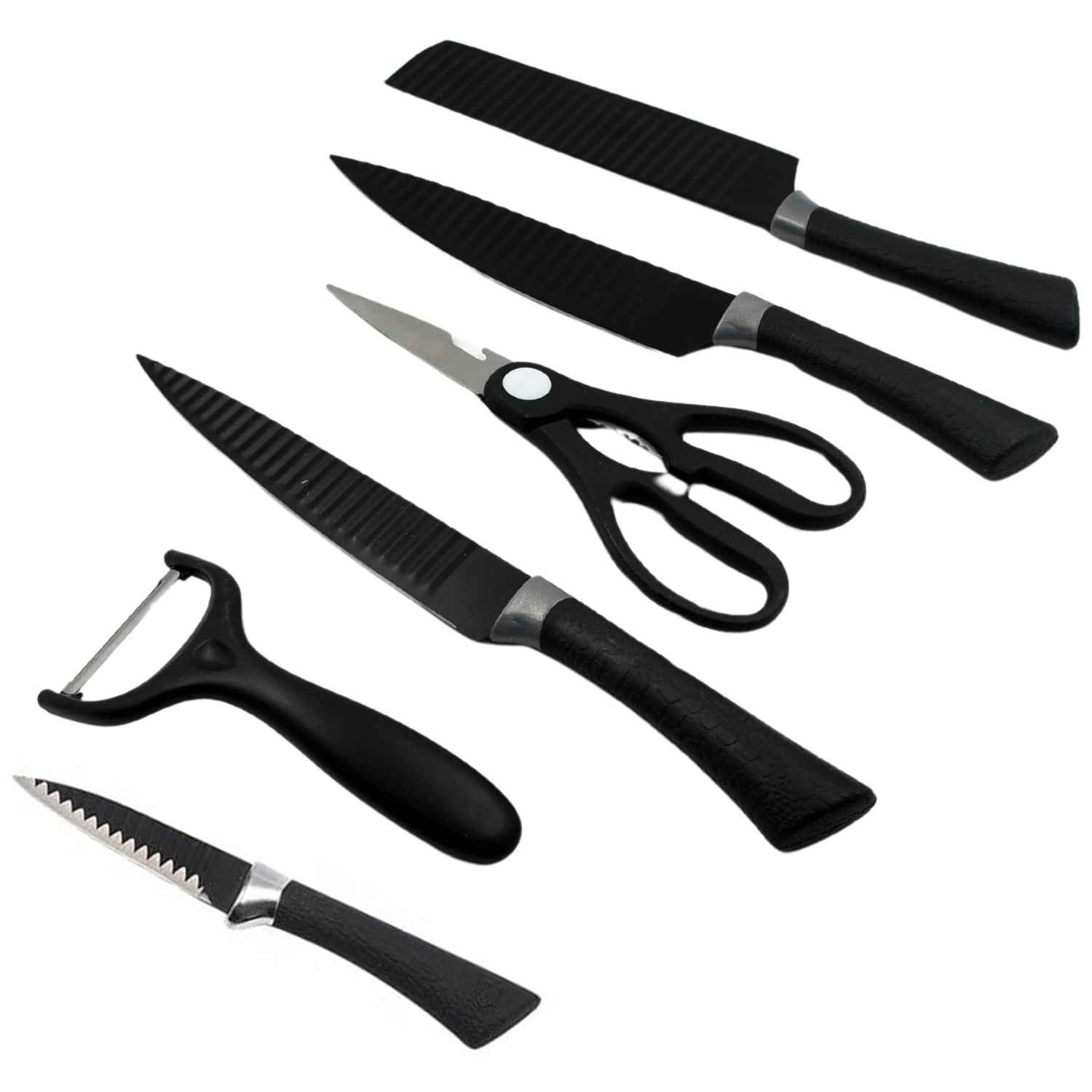 Kitchen Knife Set – 6-Pc Professional Steel | CookAura