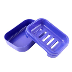 Blue Plastic Soap Case – Leakproof Travel-Friendly Soap Holder