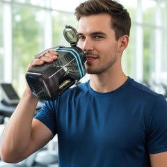 Water Bottle – Large Square Design with Handle for Easy Carrying