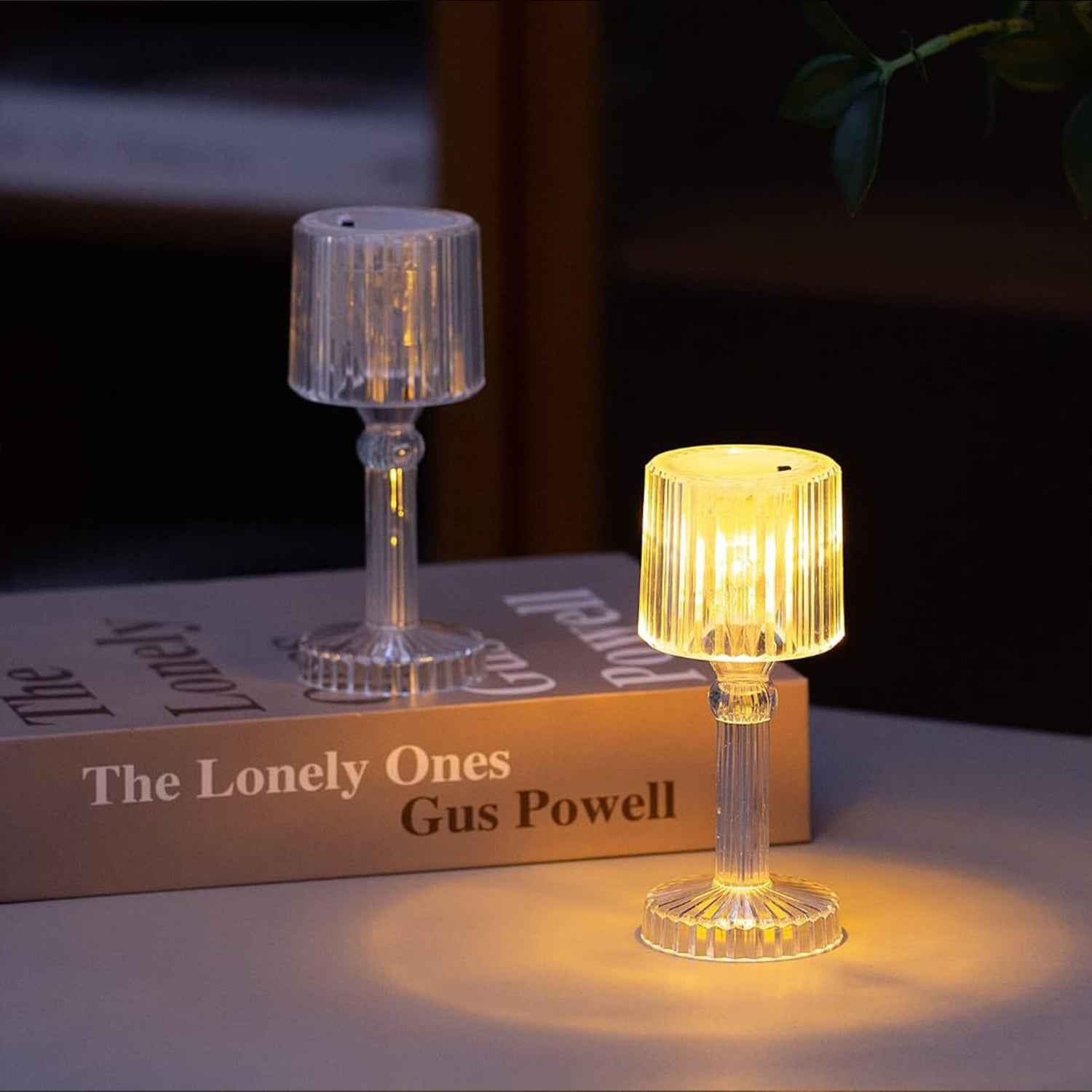 Crystal LED Desk Lamp – Portable Acrylic Glow | Deskrova