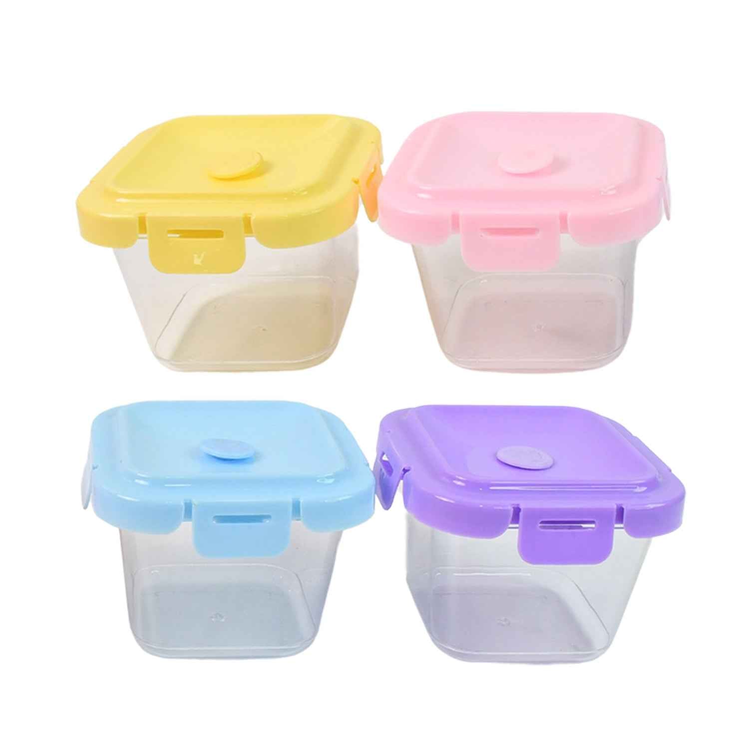 Plastic Food Storage Containers – 500ml 4 Pcs Leak-Proof Set | Organivo