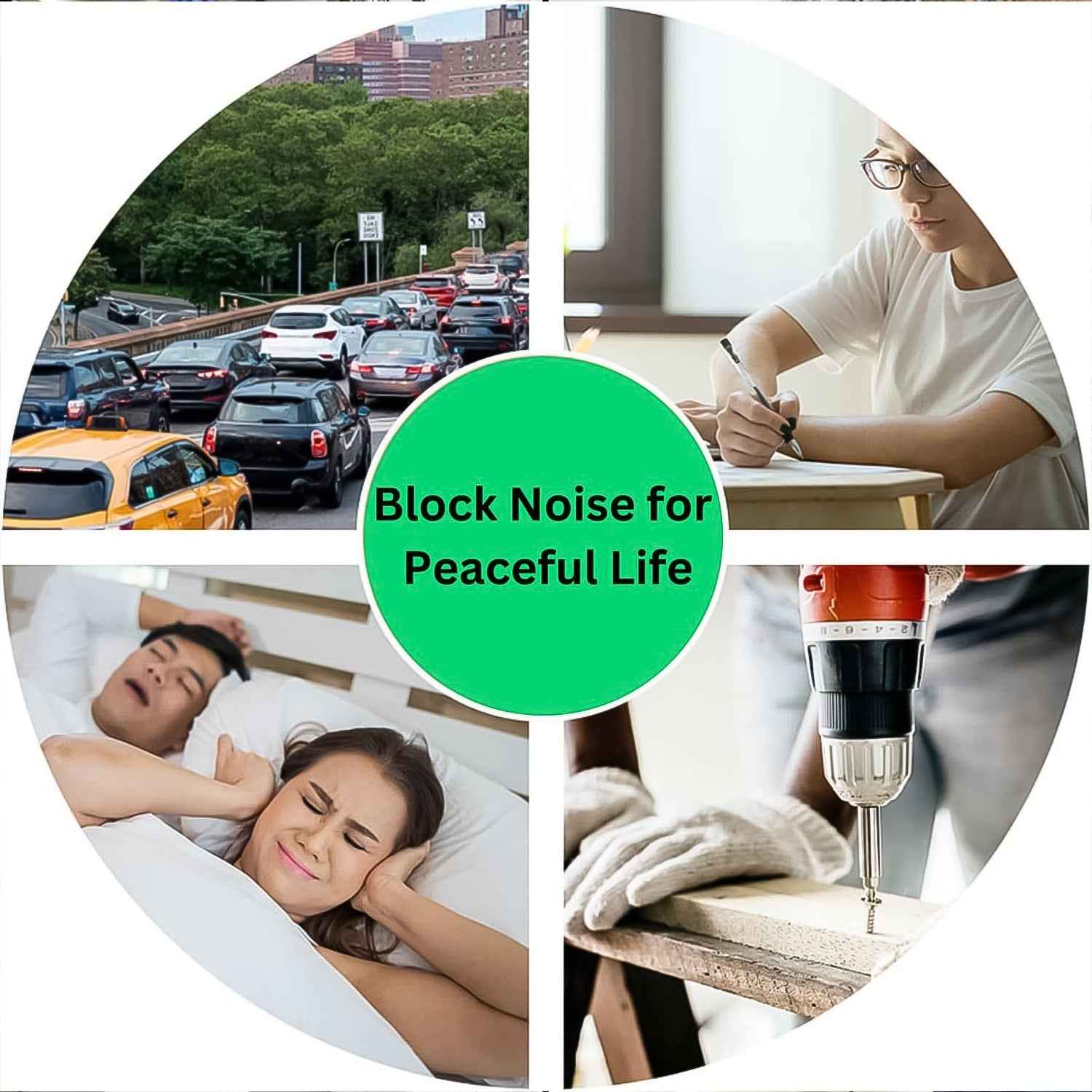 Noise Reduction Earplugs – Soft Foam for Sleep & Travel | XcelSafe