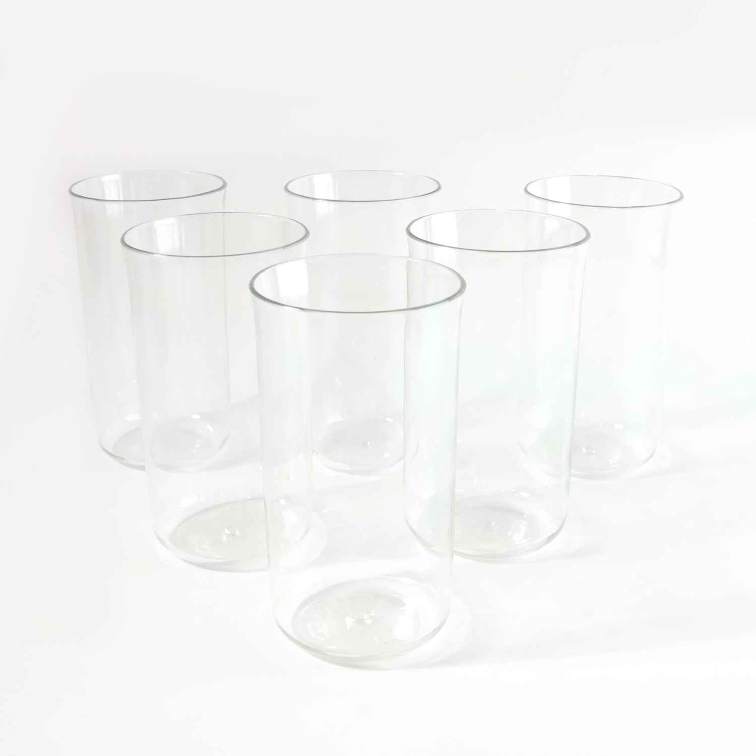 Glossy Plastic Glass Set – Durable 300ml Lightweight Tumblers (6 Pc)