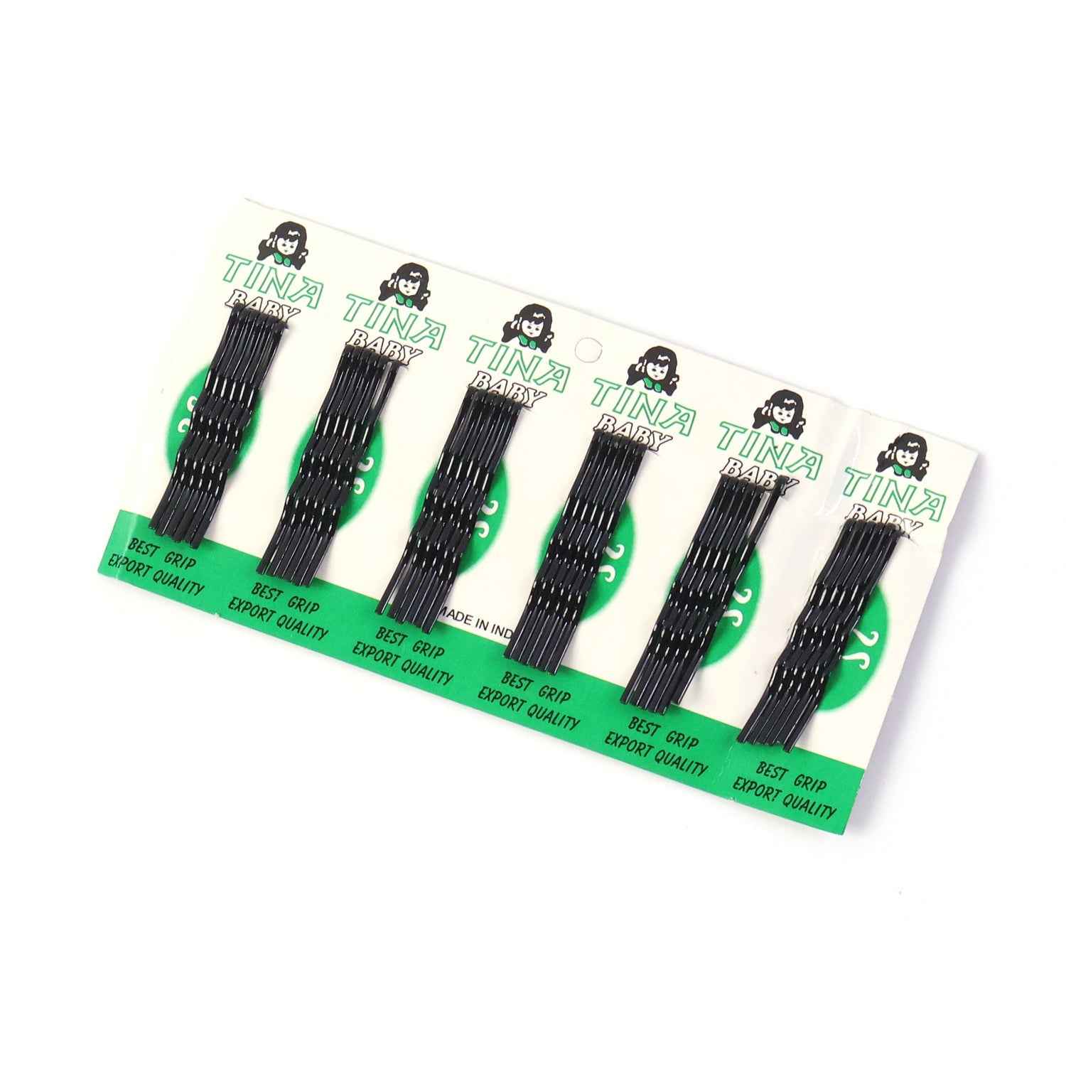 Small Black Bobby Pins – Strong Non-Slip Hair Clips, 36 Pc