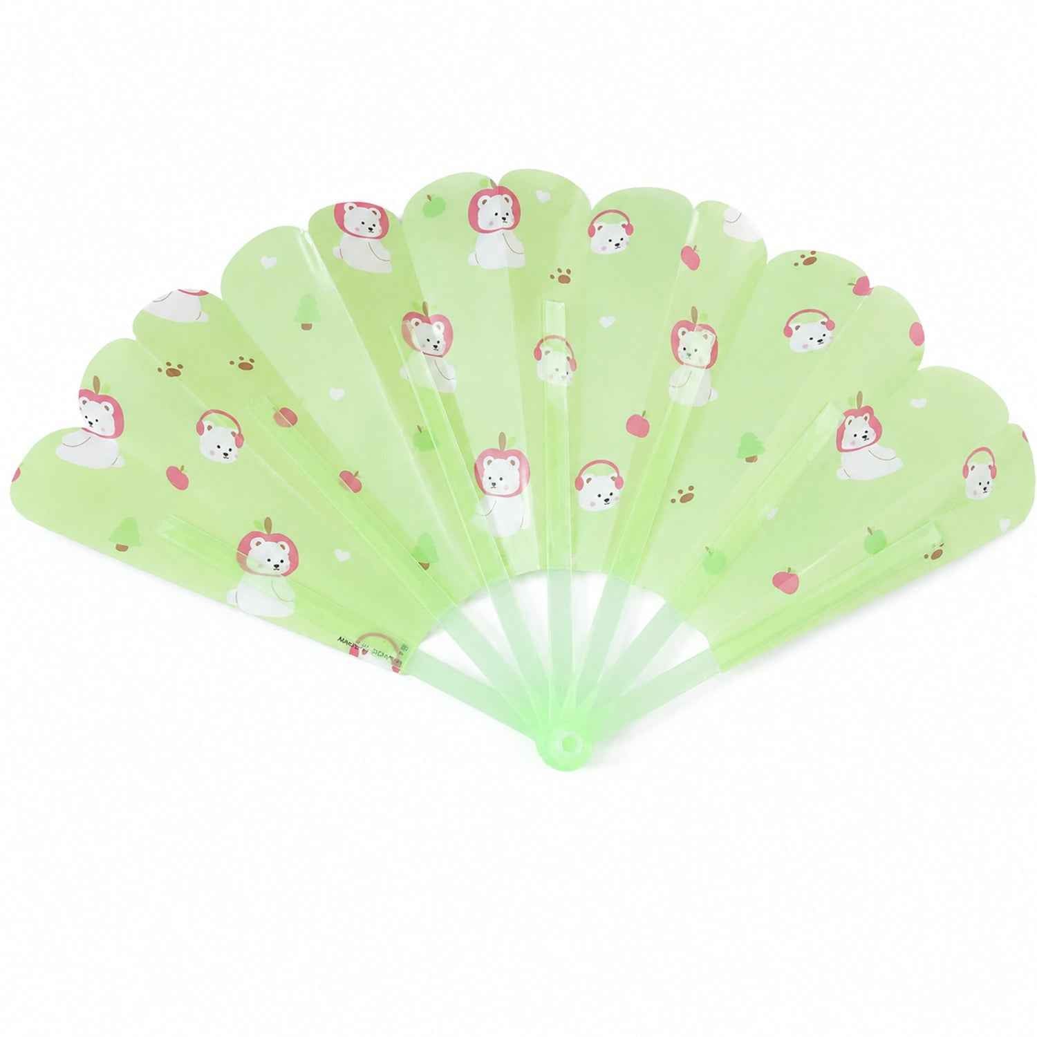Foldable Handheld Fan 1 Pc Cute Printed Portable Manual Cooling Fan (1 Pc)