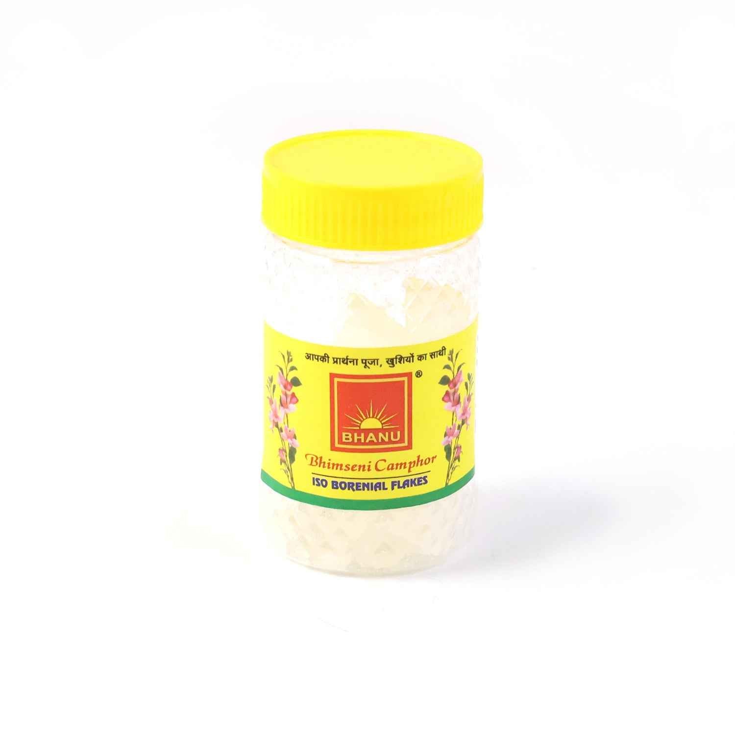 Bhimseni Camphor Flakes – Pure ISO Borneol for Pooja & Air Purification