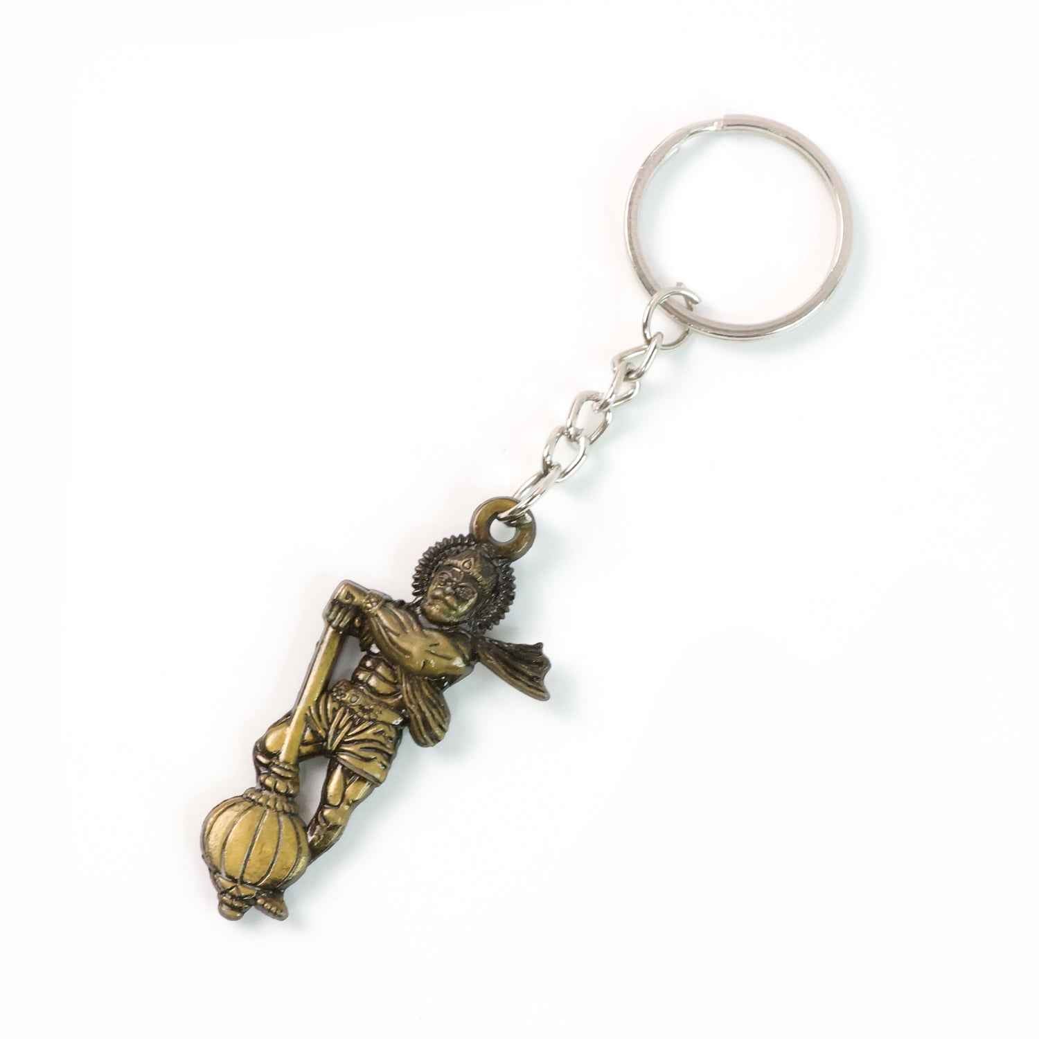 Lord Hanuman Metal Keychain – Durable Spiritual Devotional Accessory