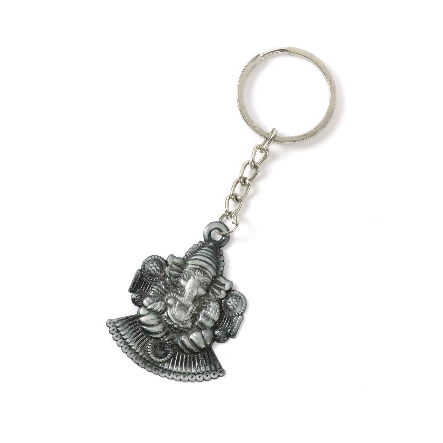 Lord Ganesha Keychain – Durable Metal Devotional Accessory
