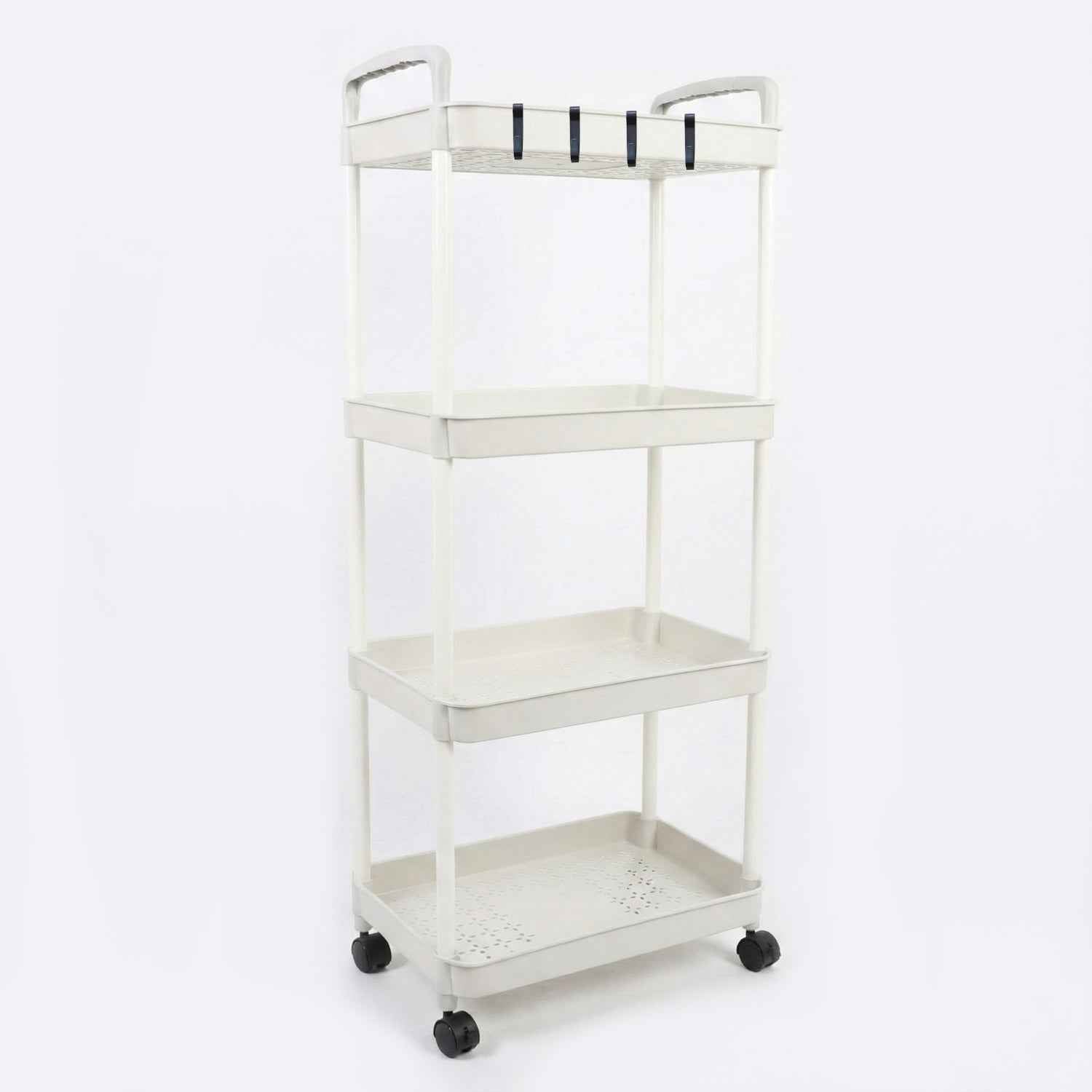4 Layer Kitchen Trolley with Wheels – Multipurpose Storage Organizer