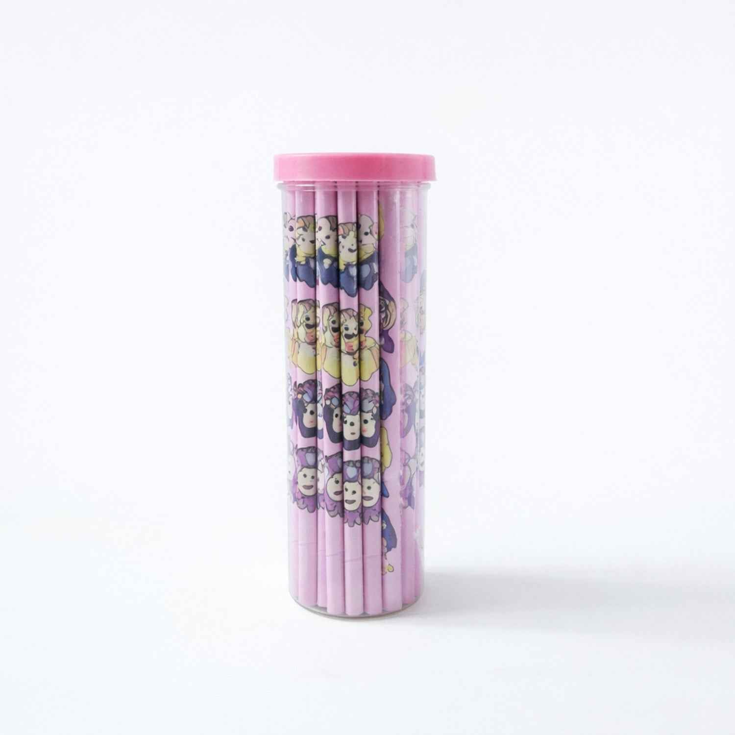 Cartoon Wooden Pencil Set – 50 Pieces for Kids' Creativity