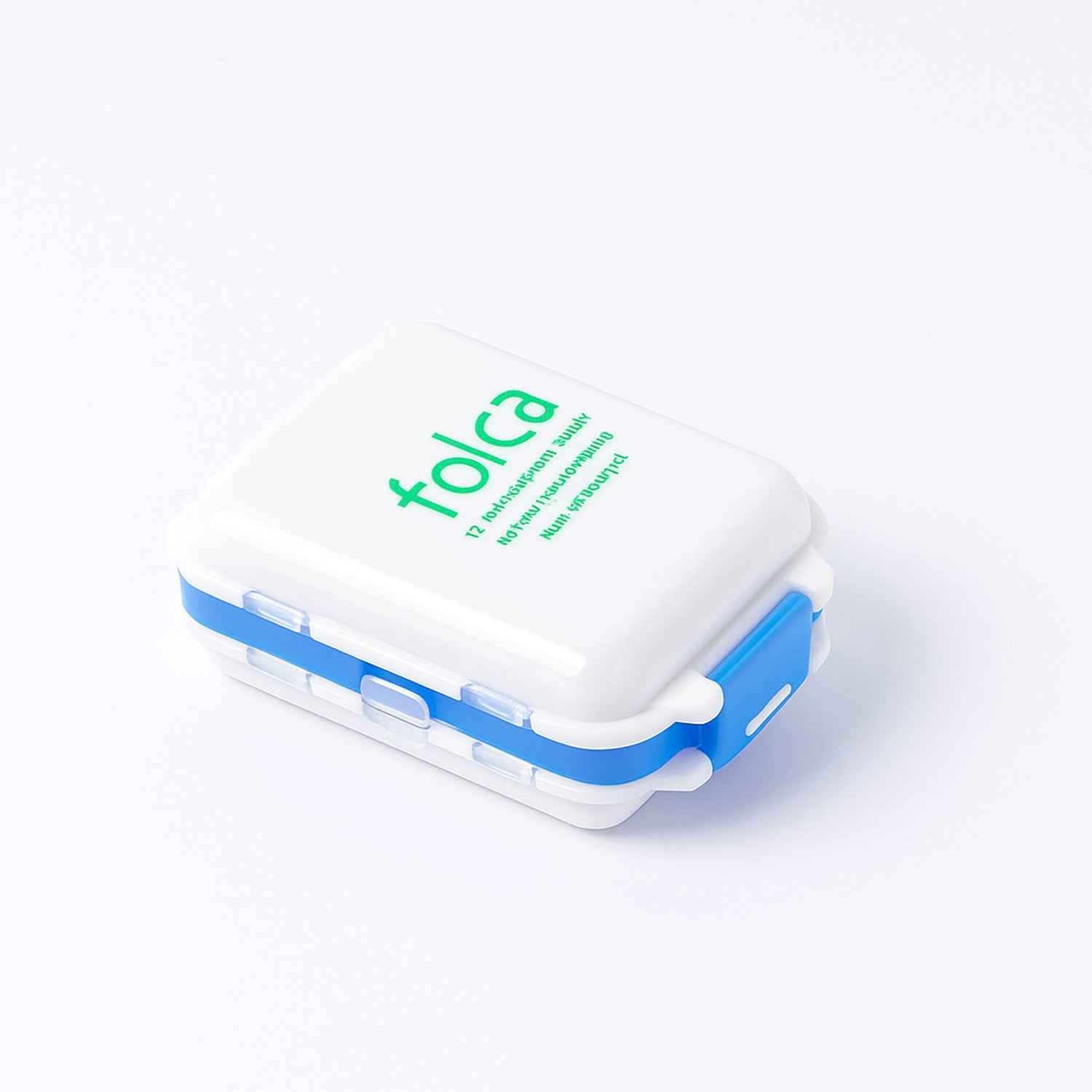 Dual-Sided Pill Organizer Box – Portable 8-Compartment Medicine Case