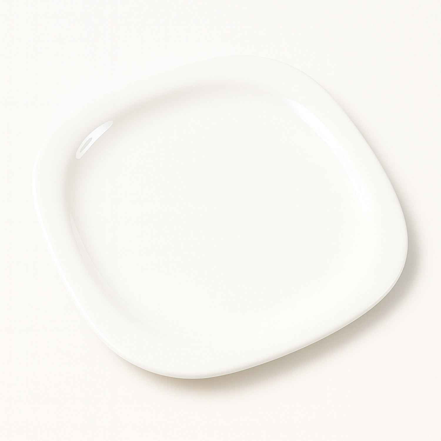 Square Dinner Plate 32 cm – Durable Elegant White Serving Plate