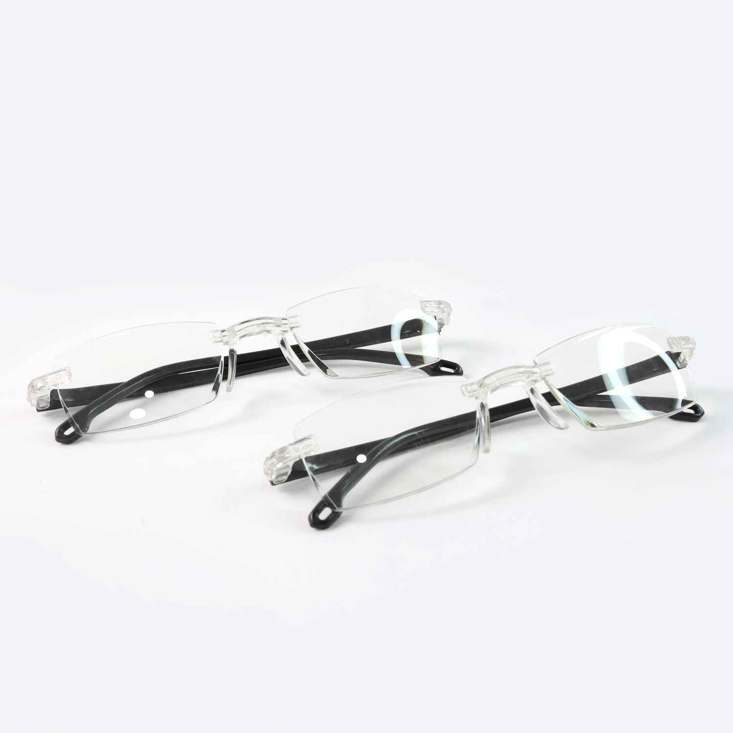 Rimless Reading Glasses – Lightweight Pack of 2 Comfort Readers