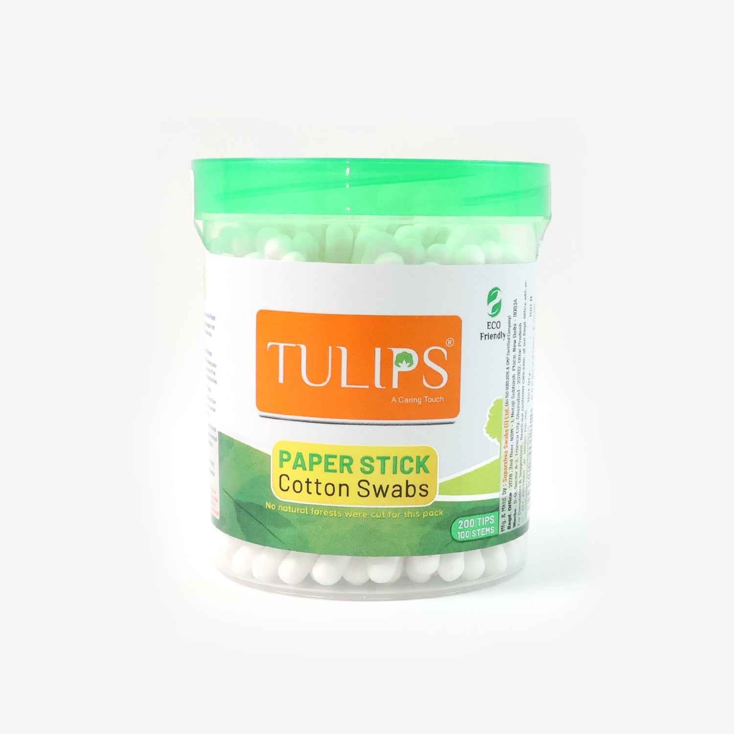 Paper-Stick Cotton Swabs – Dual-Tipped, Eco-Friendly | Tulips