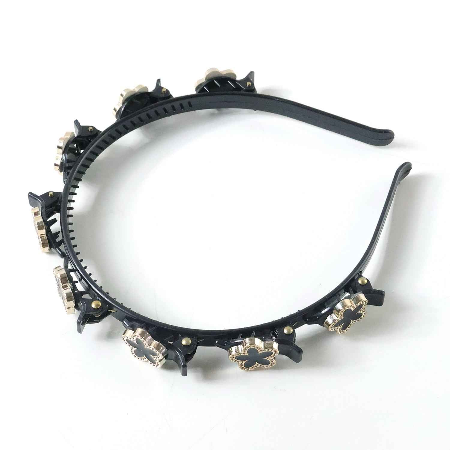 Decorative Floral Headband – Elegant Style with Non-Slip Grip