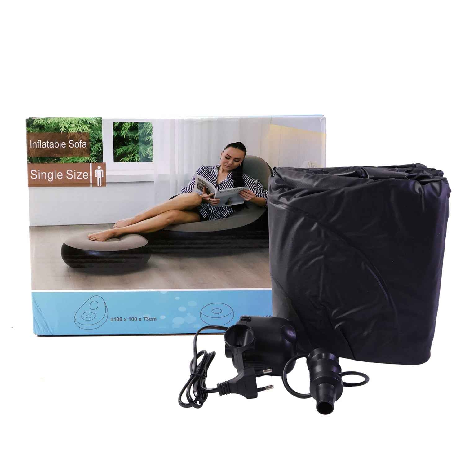 Inflatable Air Sofa Chair Set – Portable & Easy to Inflate for Indoor & Outdoor Relaxation