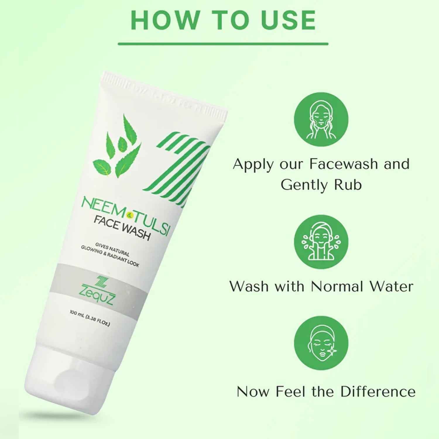 Neem & Tulsi Face Wash – Purifying Oil Control Cleanser
