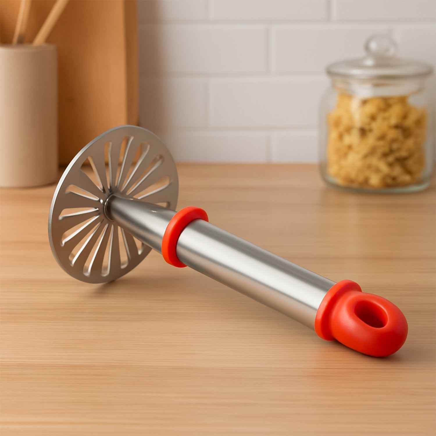 Pau Bhaji Masher – Stainless Steel & Ergonomic Grip | Quickslice